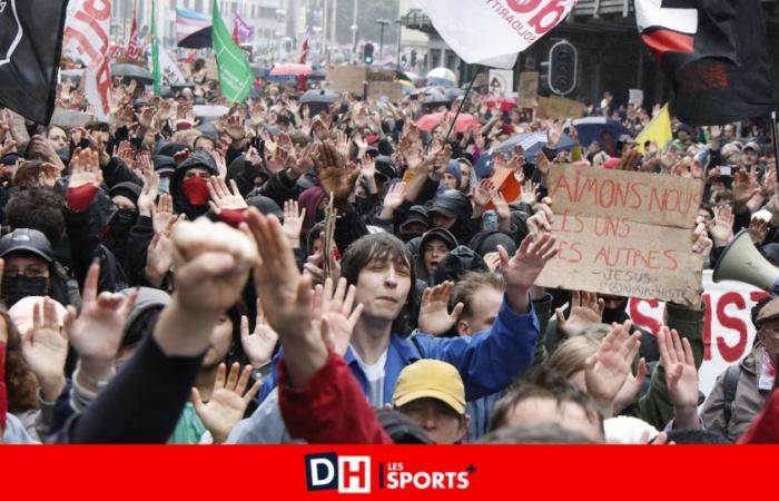 Marcia antifascista a Bruxelles: si sono radunate più di 4mila persone: “Molti di noi sono rimasti scioccati dal risultato delle elezioni del 9 giugno”