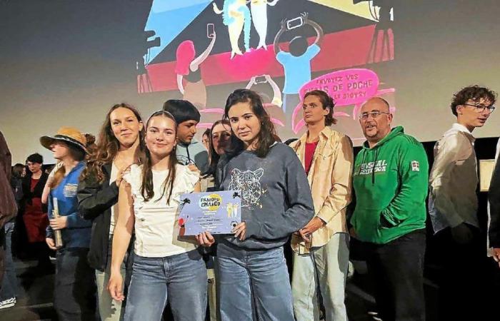 Il premio per la migliore sceneggiatura del concorso Pocket Film assegnato al collegio Jacques-Prévert, a Saint-Pol-de-Léon