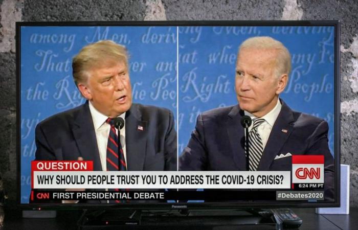 Biden e Trump sostengono le notizie per TV-Duell zu