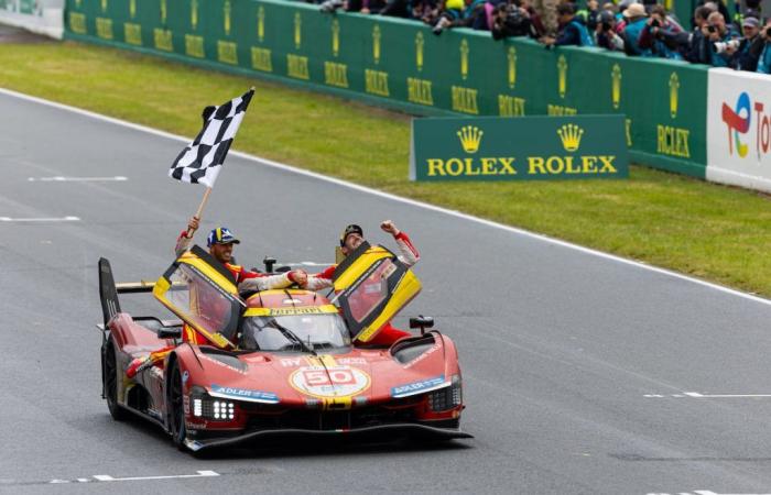 Fuoco ritiene che la Ferrari avrebbe vinto se la pista fosse stata più asciutta alla fine.