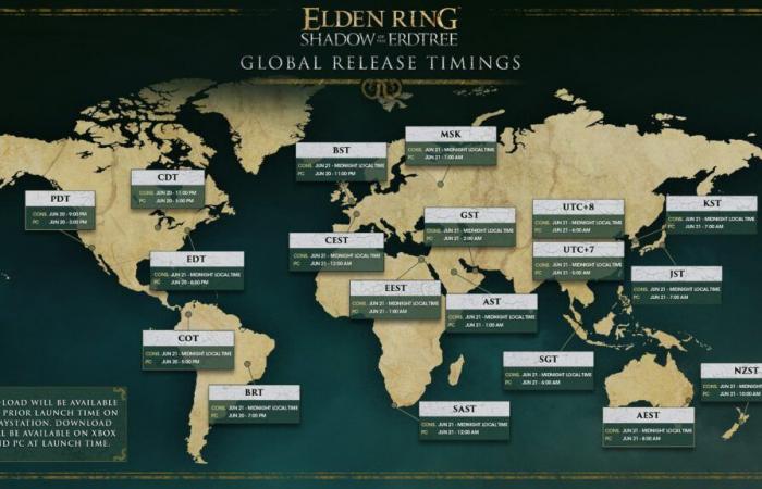 A che ora sarà possibile giocare al DLC Elden Ring?