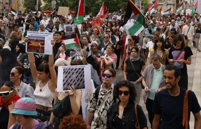 “Contro il fascismo non c’è altro vaccino che quello del passato”: i marsigliesi manifestano a sostegno di Gaza