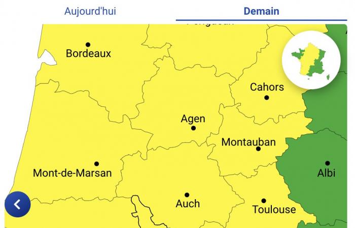 Alti Pirenei, Gers, Alta Garonna e Pirenei Atlantici sono in allerta gialla martedì 18 giugno