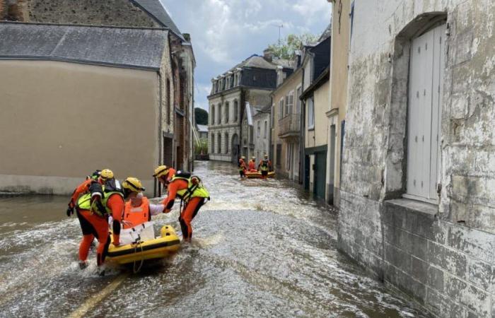 sei dipartimenti in allerta arancione, catastrofe naturale riconosciuta nella Mayenne