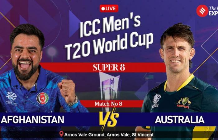 Risultati in diretta Afghanistan vs Australia, Coppa del Mondo T20 2024: Pat Cummins ottiene Karim Janat, AFG – 141/5 | Notizie sul cricket