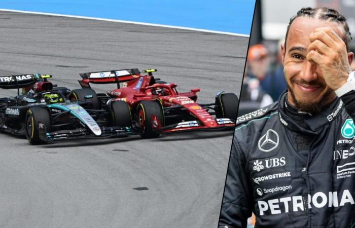 Lewis Hamilton saluta “il miglior fine settimana che ho avuto tutto l’anno” dopo il podio di Barcellona mentre difende l’affondo di Carlos Sainz nel Gran Premio di Spagna 2024