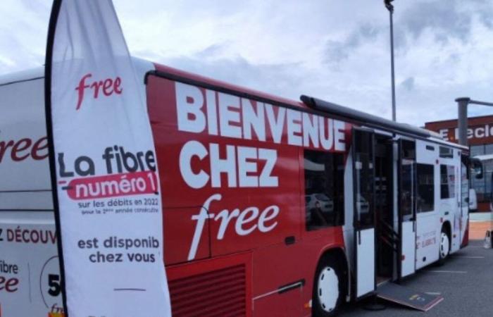 L’autobus gratuito ferma a Ploërmel per portare la fibra fino alle porte dei residenti