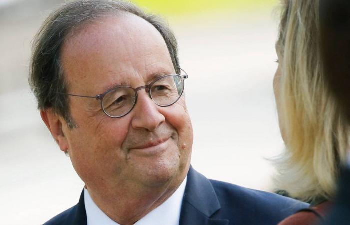 François Hollande butta giù una birra morta a metà del terzo tempo…