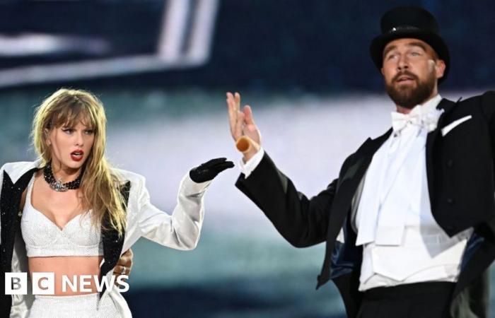 Travis Kelce si unisce a Taylor Swift sul palco di Wembley