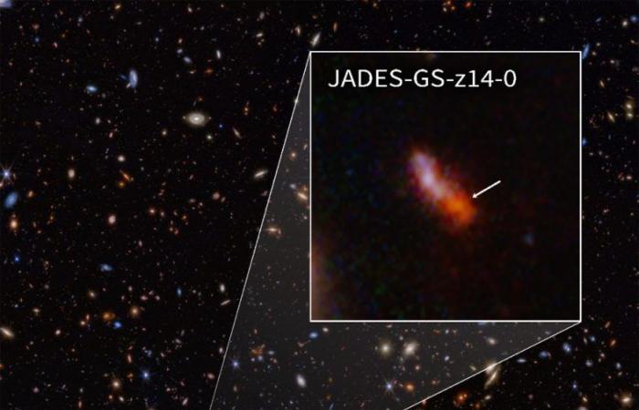 James Webb rileva la galassia più distante mai osservata