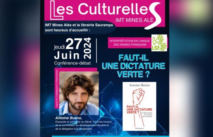 In occasione degli eventi culturali dell’Ecole des Mines, Antoine Bueno presenta il suo libro: “C’è bisogno di una dittatura verde? »