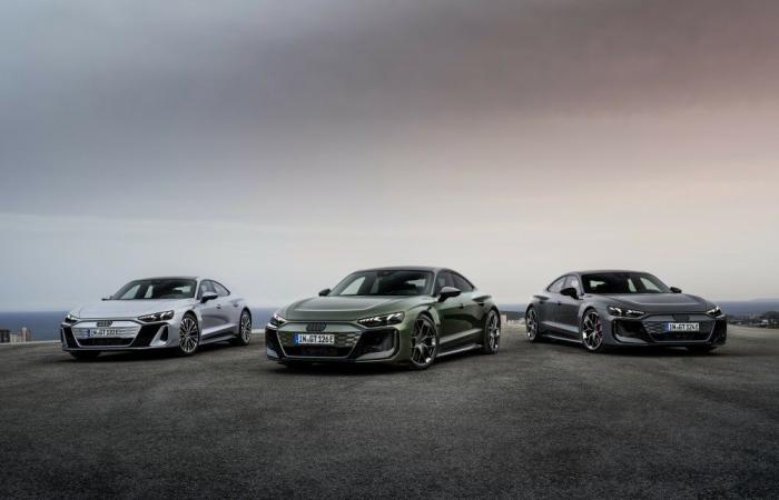 Audi rivela le varianti e-Tron GT, S e RS Performance 2025