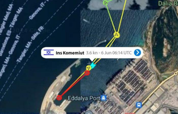 Lo scalo fantasma della nave INS Komemiut a Tangeri