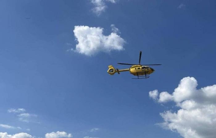 In Normandia Svizzera, un uomo di 75 anni trasportato in aereo in assoluta emergenza dopo un incidente stradale