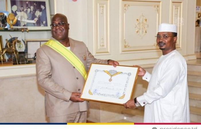 RDC-Ciad: Tshisekedi elevato alla dignità di Gran Croce dell’Ordine Nazionale