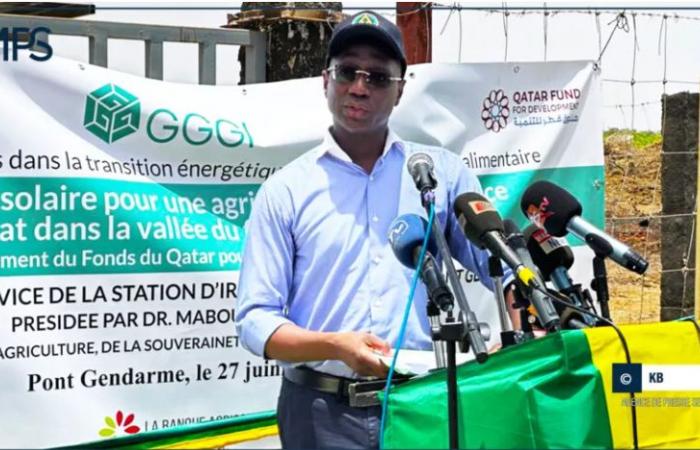 Mabouba Diagne inaugura l’impianto di irrigazione solare di Pont Gendarme