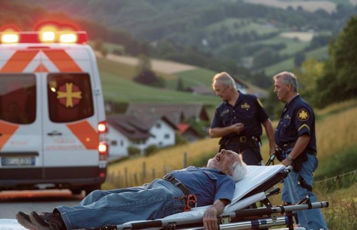 un drammatico incidente lascia un uomo di 75 anni in assoluta emergenza nella Svizzera della Normandia