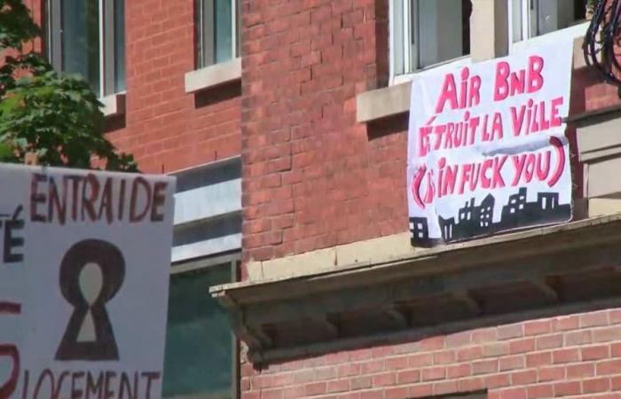 “Sono capitalisti criminali”: manifestazione contro Airbnb a Hochelaga-Maisonneuve
