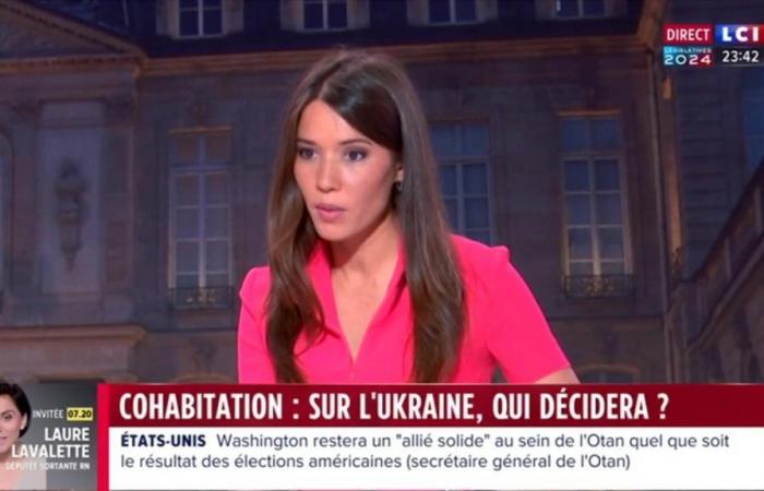 molto sorpresa, la nuora di François Hollande fatica a mantenere la sua serietà in una diretta politica completa – Closer