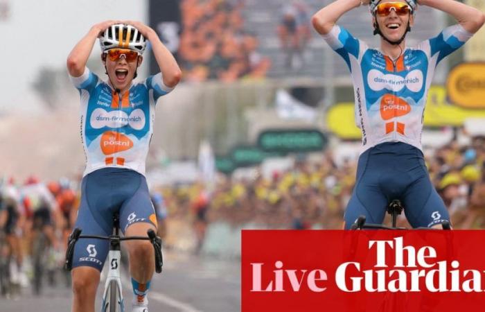 Tour de France 2024: Bardet vince una prima tappa brutale mentre Cavendish lotta per il caldo – come è successo | Tour de France 2024