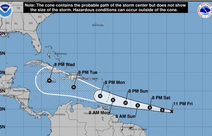 La tempesta tropicale chiamata Béryl si dirige verso le Piccole Antille e probabilmente si rafforzerà
