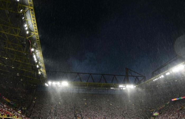 Germania-Danimarca: interrotta a causa del temporale, la partita ha potuto riprendere