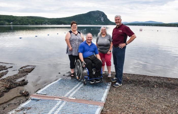 Accessibilità alla spiaggia del Lago Lyster a Coaticook: l’APHC+ accoglie con favore i miglioramenti apportati