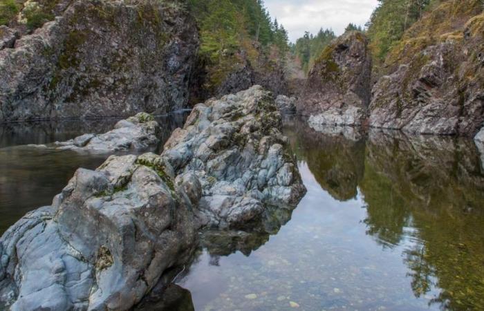 Dov’è il Parco Provinciale Sooke Potholes nella Columbia Britannica?