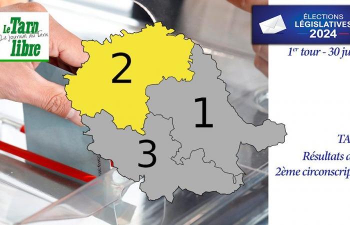 Elezioni legislative del Tarn 2024: i risultati della 2a circoscrizione elettorale al 1° turno