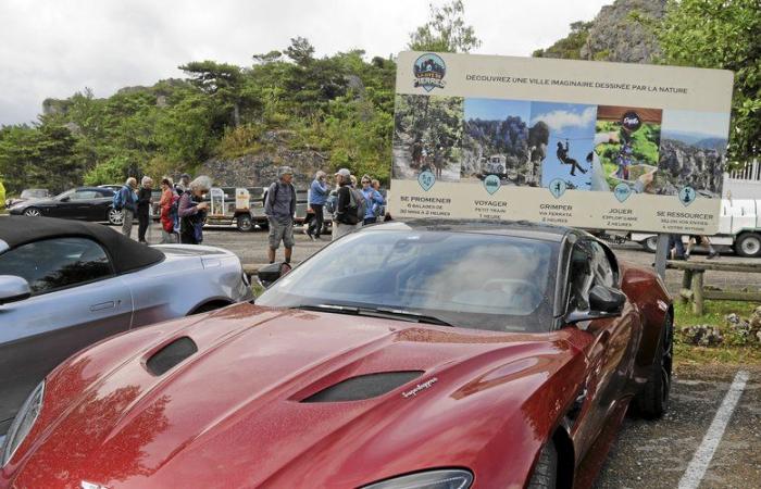 L’Aston Martin Club dona un’atmosfera da James Bond alle strade dell’Aveyron