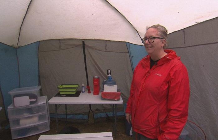 Per mancanza di alloggio, una signora trascorrerà l’estate in un campeggio nel Centre-du-Québec