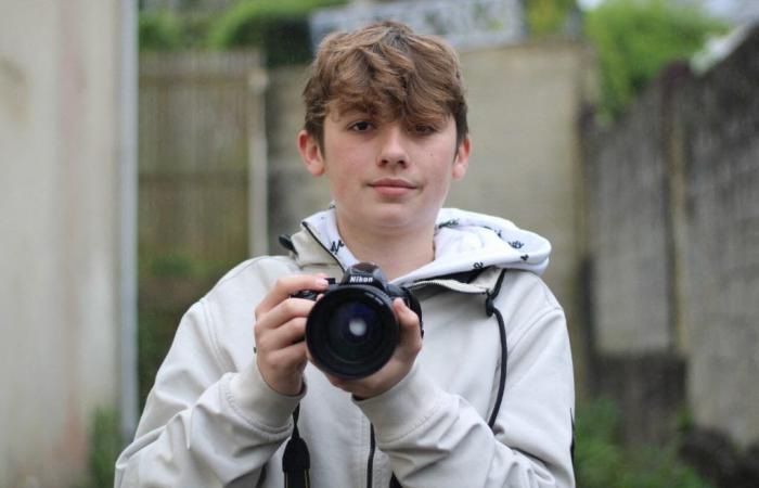 A 13 anni, Nathaël percorre i campi di calcio di Quimper, Concarneau, Nantes…