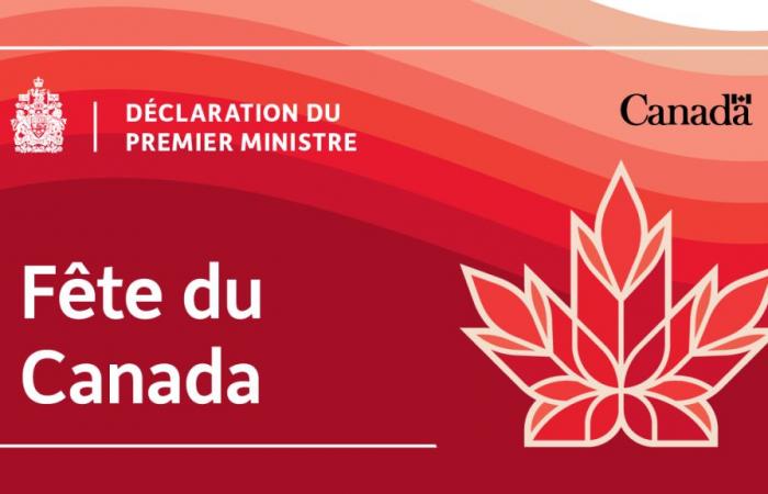 Dichiarazione del Primo Ministro in occasione del Canada Day