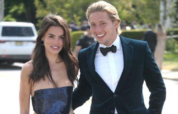 Il principe Costantino di Grecia in coppia con la modella Brooks Nader al matrimonio di Miss Universo