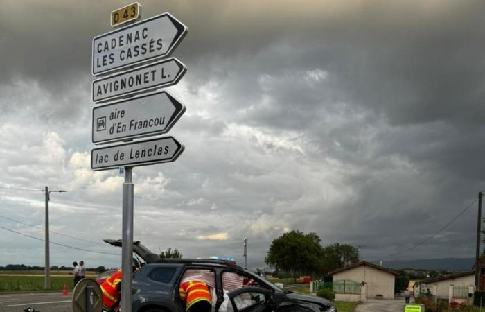 Tre feriti in un incidente stradale tra Revel e Saint-Félix-Lauragais