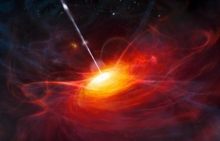 Il gigantesco buco nero sfida le prime teorie sull’Universo