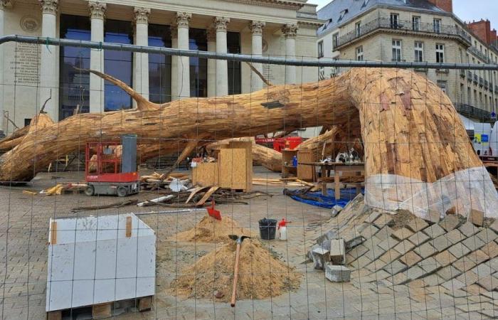 Nantes: un albero gigante cresce a Place Graslin, è una delle opere di punta del “Viaggio a Nantes”