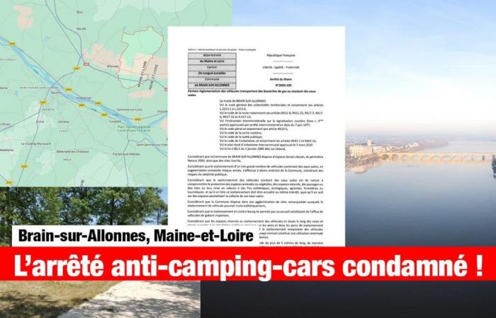 La giustizia condanna il decreto anti-camper di Brain-sur-Allonnes, che prendeva di mira il gas e le acque reflue
