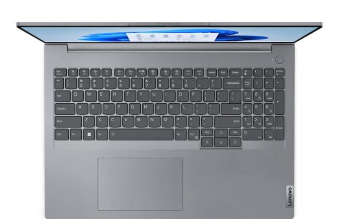 Promo 879€ Lenovo ThinkBook 16 G6 IRL (21KH001XFR), Ultrabook professionale in alluminio argento da 16″ sottile e leggero sotto Intel Core i5 con 2 biometrie e TB4