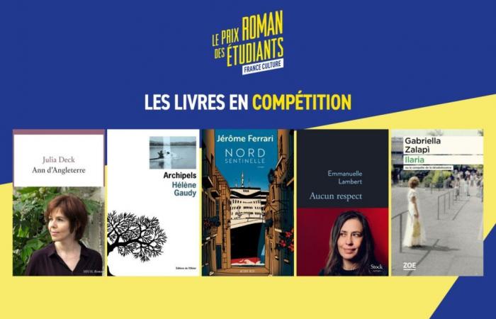 I 5 titoli in lizza per il Premio del romanzo studentesco France Culture 2024