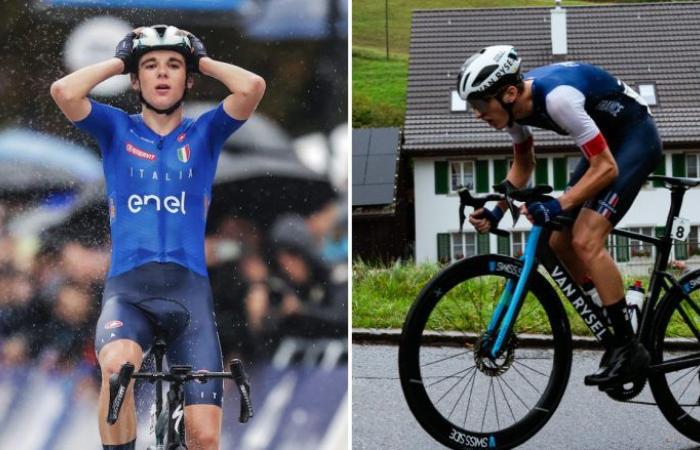 Ciclismo. Strada – Mondiali – Lorenzo Finn Campione del mondo Junior! Paul Seixas picchiato