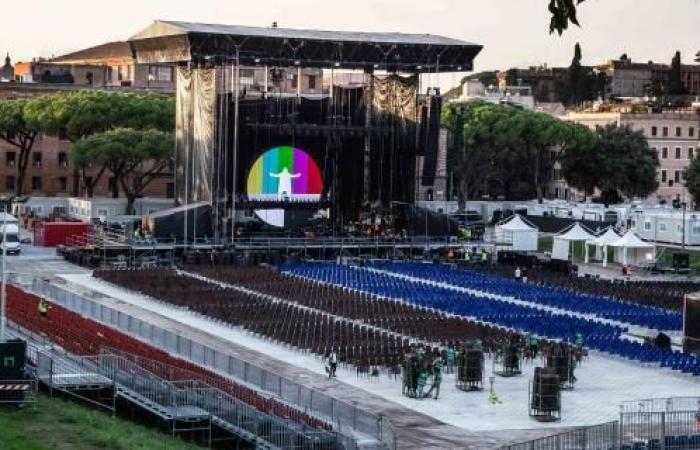 ecco il maxi palco al Circo Massimo