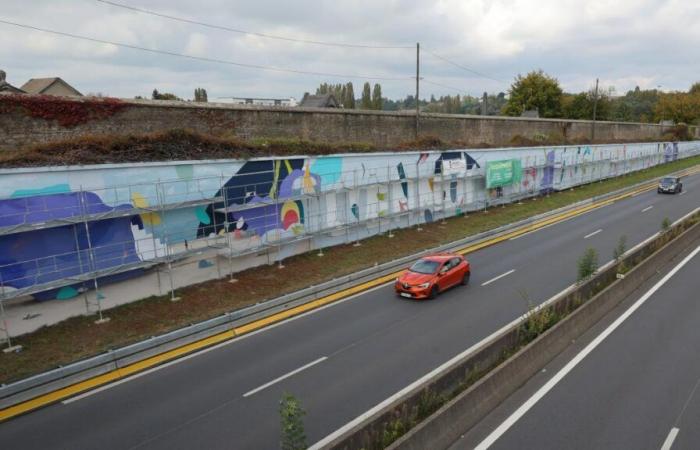 VIDEO. L’affresco sulla tangenziale di Charleville è il più lungo di Francia?