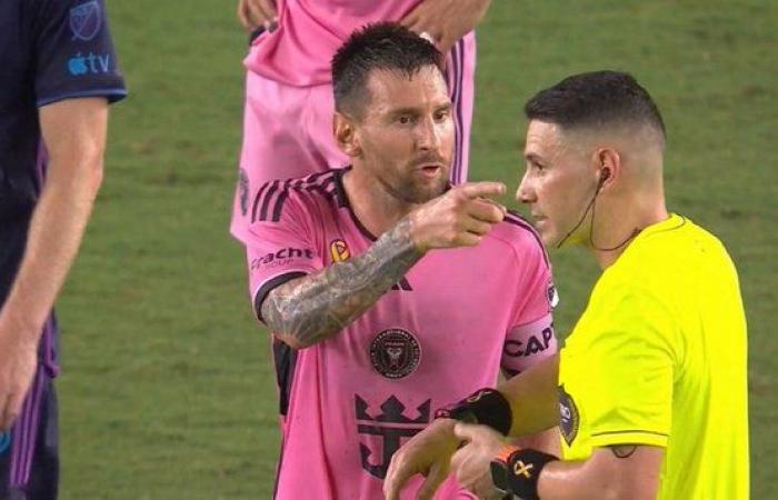 Lionel Messi accusato di insulto esplicito nei confronti dell’arbitro della MLS in uno scambio furioso