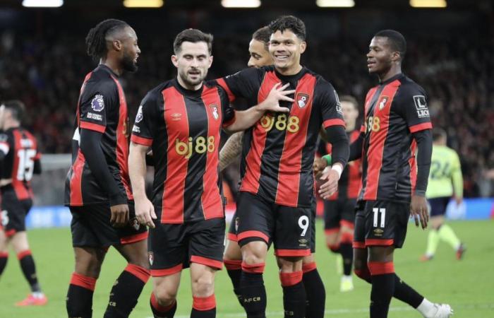 Evanilson segna il primo gol nella vittoria per 3-1 del Bournemouth contro il Southampton di Aribo