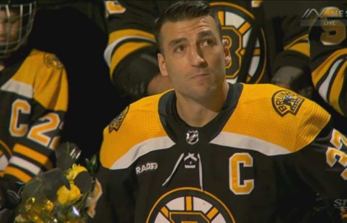 Patrice Bergeron accoglie con umiltà l’omaggio che gli sarà reso giovedì al Centro Videotron