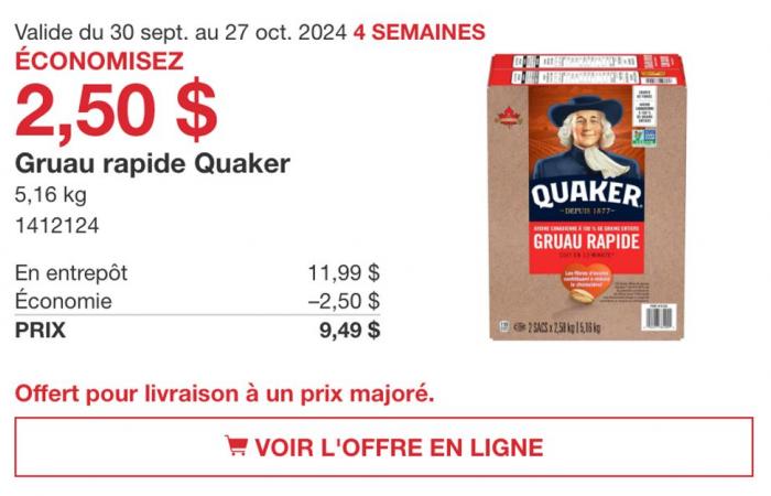 16 delle migliori offerte di generi alimentari presso Costco per il mese di ottobre