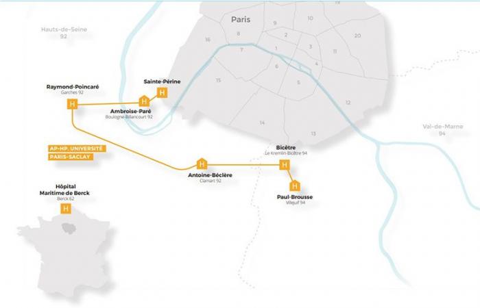 I sette ospedali del GHU AP-HP. Università Paris-Saclay certificata dall’Alta Autorità della Sanità