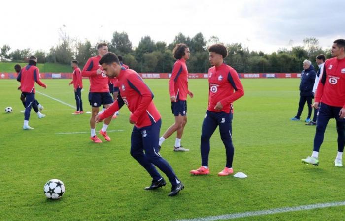 Lille un’ultima volta in allenamento prima della sfida contro il Real