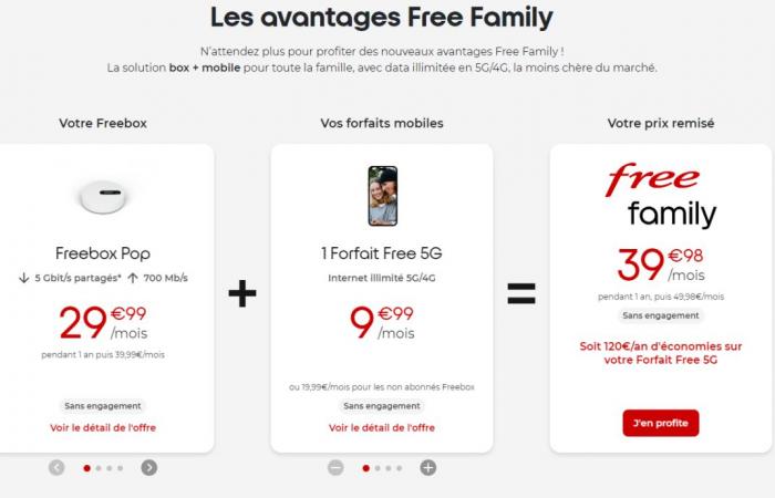 Free lancia Free Family per risparmiare sul prezzo di tutti i tuoi abbonamenti